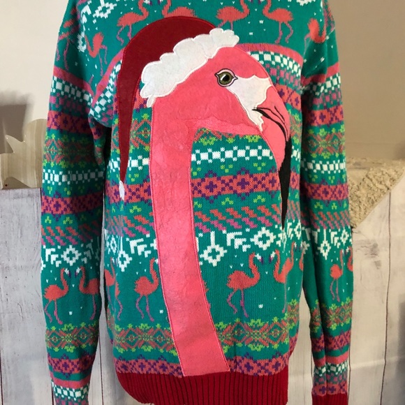 Flamingo Ugly Holiday Sweater 